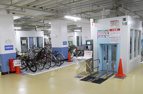 Japan: Kansai Station Underground Bicycle Parking Lot, Tokyo